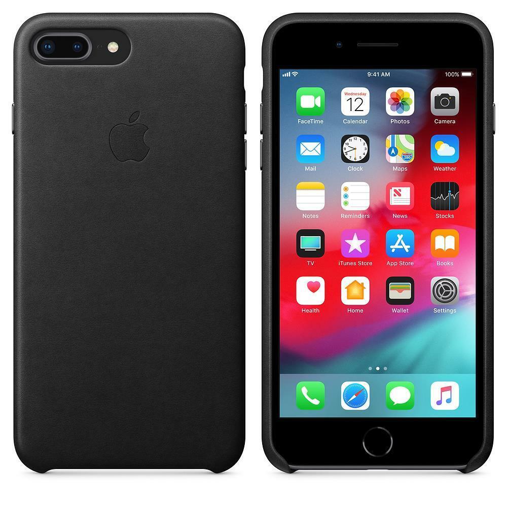 Apple Leather Case for iPhone 8 Plus & 7 Plus - Black MQHM2ZE/A My Outlet Store