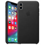 Official Apple Genuine Leather Rear Case Cover for iPhone XS Max - Black My Outlet Store