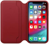 Apple iPhone X / Xs Max Leather Folio Phone Case Cover Black/Blue/Red My Outlet Store