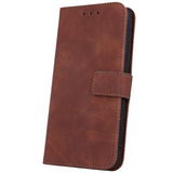 Smart Velvet Magnetic Card Slot Folio Wallet Case for Apple iPhone 14 Plus Brown My Outlet Store