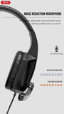 XO GE-01 Immersive Virtual 3D Wired Headphones With AUX Jack - Black My Outlet Store