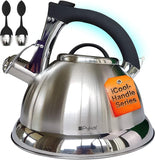 Whistling Kettle Stainless Steel 3L Coffee Stove Top Gas Electric Induction Hobs My Outlet Store