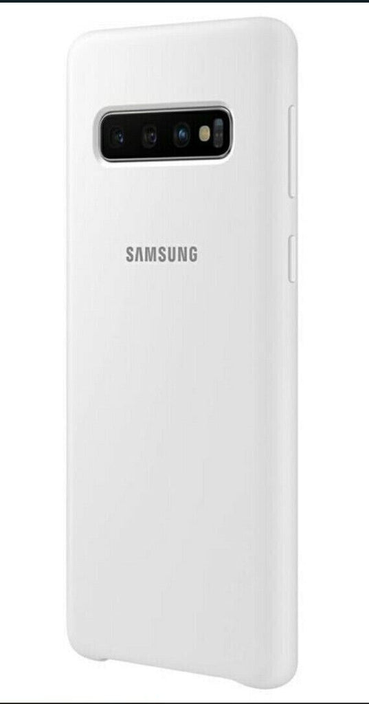 Official Samsung Galaxy S10 Silicone Back Cover Case - White My Outlet Store