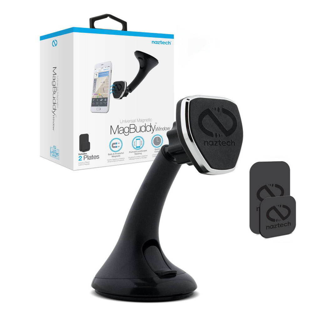Naztech MagBuddy Universal Magnetic Windshield Mount-Smartphones/GPS Units My Outlet Store