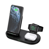 Aukey 3in1 AirCore Wireless Charging Station Stand Charging Dock - Black/White My Outlet Store