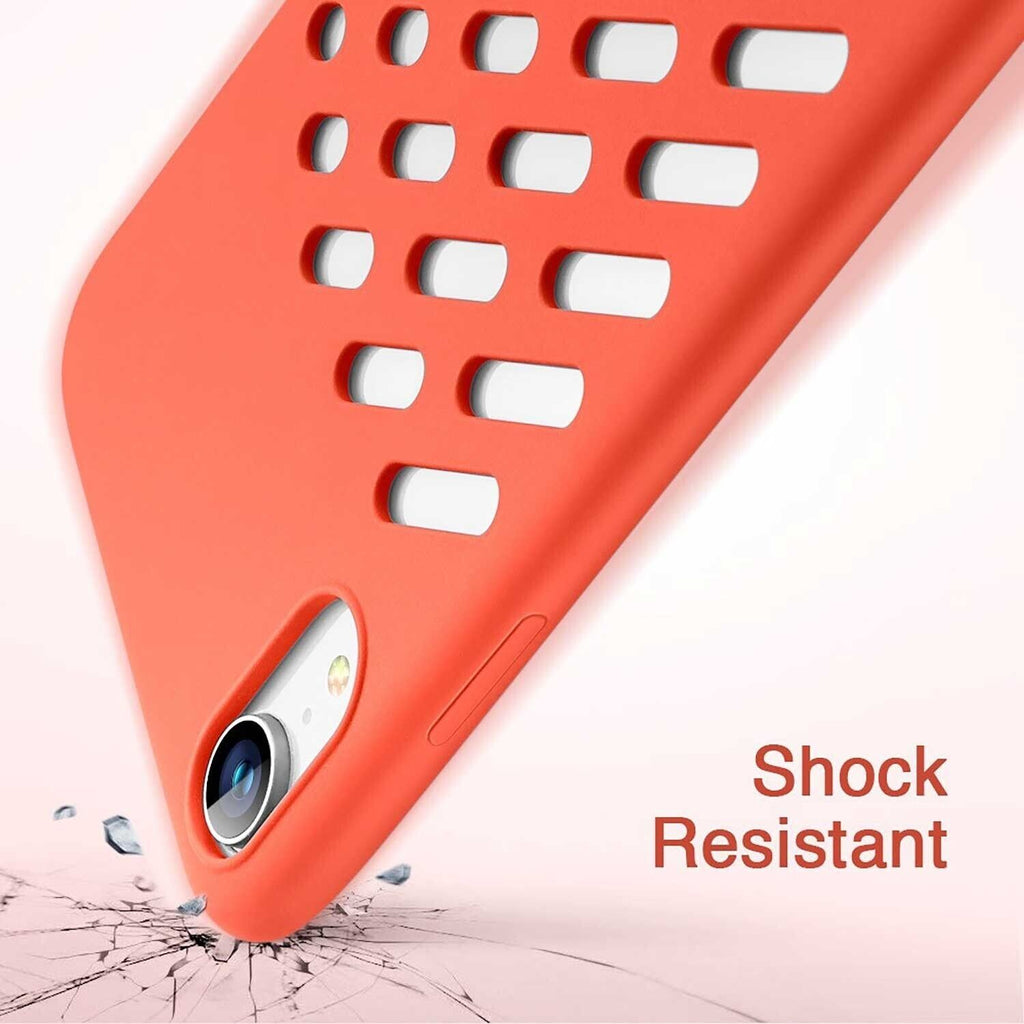 ESR iPhone XR Crocs Ultra Slim Perfect Fit Strong Silicone Case Cover Coral My Outlet Store