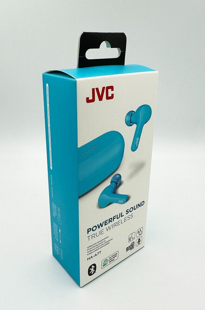 JVC HA-A7T Powerful Sound True Wireless Sports Earphones - Blue My Outlet Store
