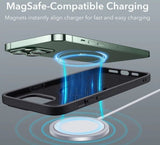 ESR iPhone 13 Pro Max Liquid Silicone Soft Back Case with MagSafe - Black My Outlet Store