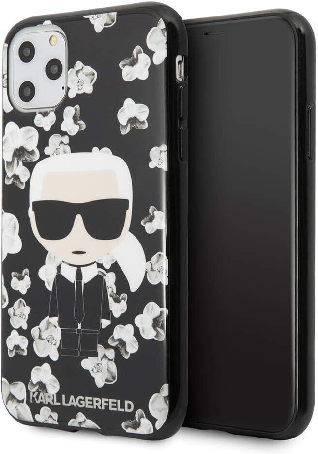 KARL LAGERFELD Flower Back Case for iPhone 11 Pro - BLACK My Outlet Store