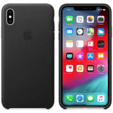 Official Apple Genuine Leather Rear Case Cover for iPhone XS Max - Black My Outlet Store