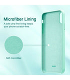 ESR iPhone XR Ultra Slim Liquid Silicone Soft Microfiber Lining Case Mint My Outlet Store