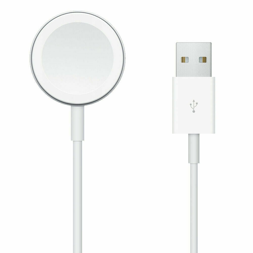 Apple Watch Magnetic Charger USB-A In White 1M Cable Model No. A2256 My Outlet Store