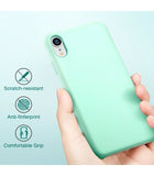 ESR iPhone XR Ultra Slim Liquid Silicone Soft Microfiber Lining Case Mint My Outlet Store