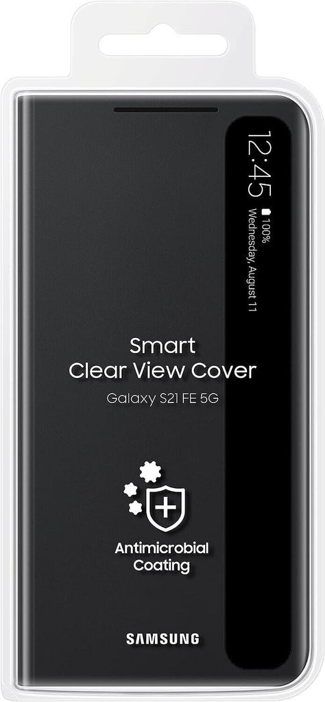 Samsung Smart Clear View Cover Case with Viewing Window for Galaxy S21 FE 5G My Outlet Store