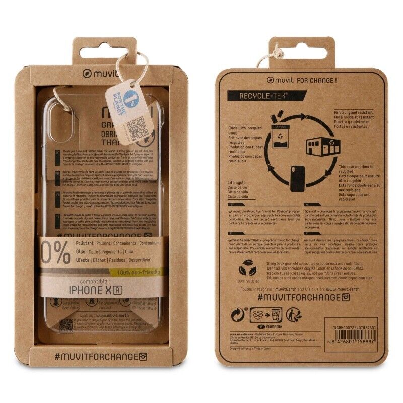 muvit 100% Recycled & Recyclable Clear Back Case for Galaxy S20+ My Outlet Store