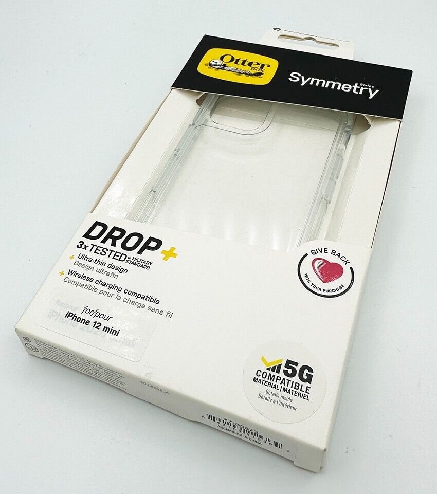 Otterbox Symmetry Series Drop Protection Back Case for iPhone 12 Mini - Clear My Outlet Store