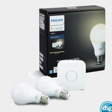 Philips Hue Starter Kit E27 / Bridge + 2 Smart Bulbs / Warm White / Alexa Google My Outlet Store