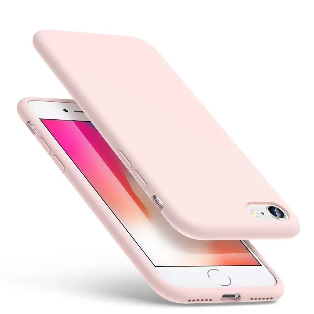 ESR iPhone SE 2022 / 2020 / 8 / 7 Soft Smooth Silicone Slim Back Case - Pink My Outlet Store