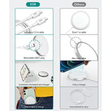 ESR HaloLock Kickstand Wireless Charger iPhone MagSafe Compatible - White My Outlet Store