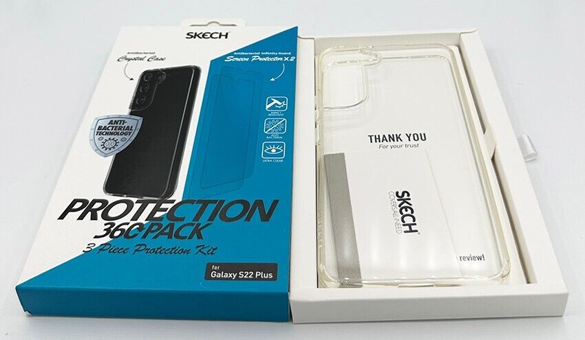 Skech Galaxy S22+ Protection 360 Pack Clear Case x2 Screen Protector My Outlet Store