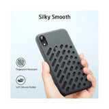 ESR iPhone XR Crocs Ultra Slim Perfect Fit Strong Silicone Case Cover Black My Outlet Store