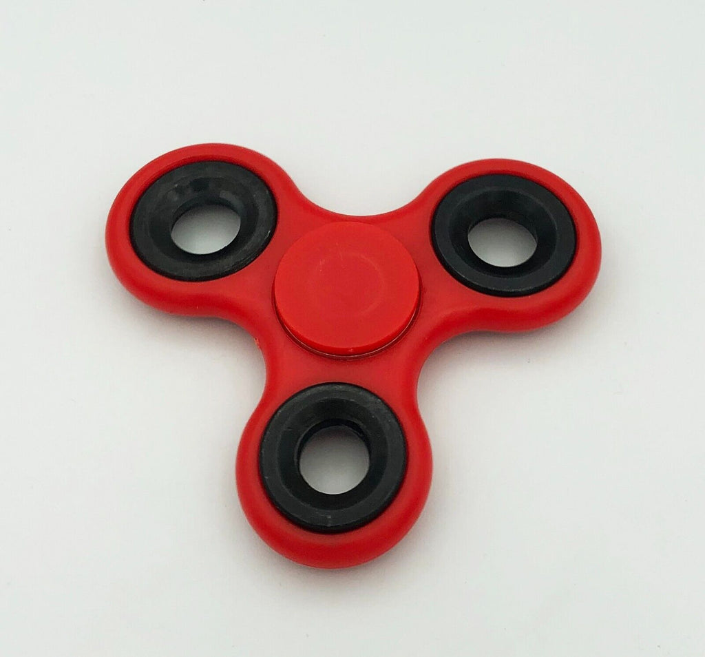 Tri-Spinner Fidget Toy EDC Hand Finger Spinner Desk Focus RED Free Delivery My Outlet Store