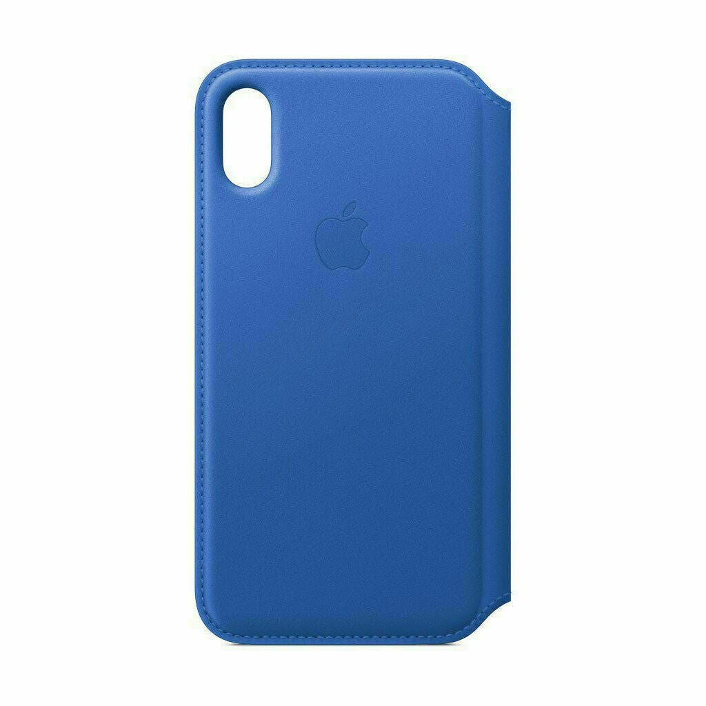 Apple iPhone X / Xs Max Leather Folio Phone Case Cover Black/Blue/Red My Outlet Store