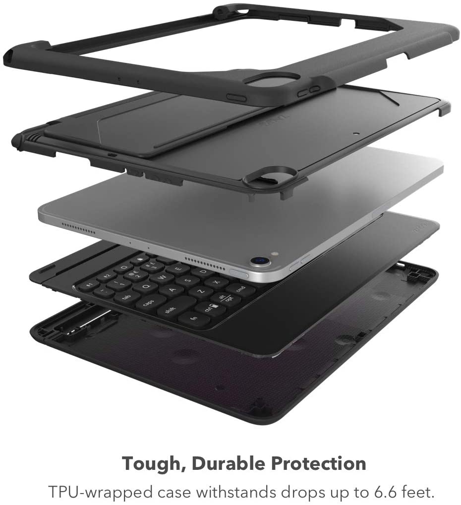 ZAGG Keyboard Rugged Book Go Apple iPad Pro 11" 1st & 2nd Gen Black AZERTY My Outlet Store
