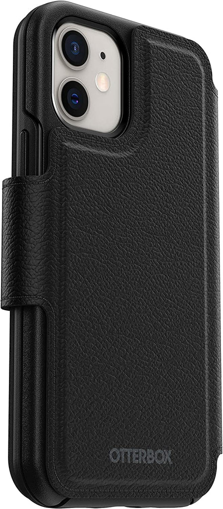 OtterBox Apple iPhone 12 mini Folio Wallet Strada Via Case Cover - Black My Outlet Store