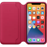Apple Leather Folio for iPhone 11 Pro Max - Peacock/Raspberry My Outlet Store