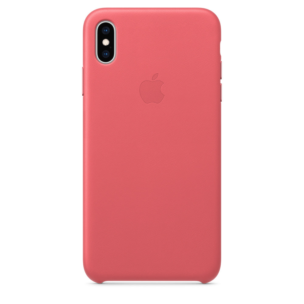 Apple iPhone X Max/XS Max Leather Snap-On Case Peony Pink / Cod Blue My Outlet Store