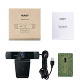 Aukey Full HD (1080p) Webcam For Video Chat With Stereo Microphone - Black - USB My Outlet Store