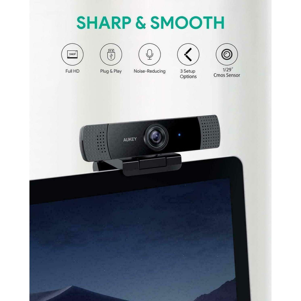 Aukey Full HD (1080p) Webcam For Video Chat | My Outlet Store