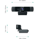 Aukey Full HD (1080p) Webcam For Video Chat With Stereo Microphone - Black - USB My Outlet Store