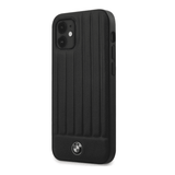 BMW LEATHER HOT STAMP WITH VERTICAL LINES - iPHONE 12 MINI BLACK My Outlet Store