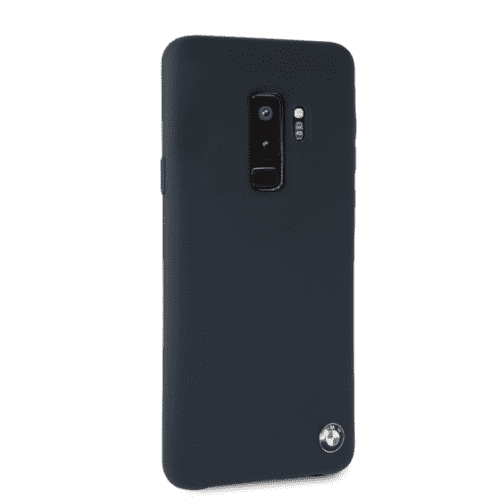 BMW Hexagon Real Leather / Silicone Hard Case Black/Navy for Samsung Galaxy S9 My Outlet Store