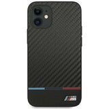 BMW iPhone 12 mini M Sport Collection Real Carbon Fiber Stylish Case Cover Black My Outlet Store