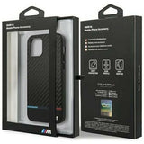 BMW iPhone 12 mini M Sport Collection Real Carbon Fiber Stylish Case Cover Black My Outlet Store