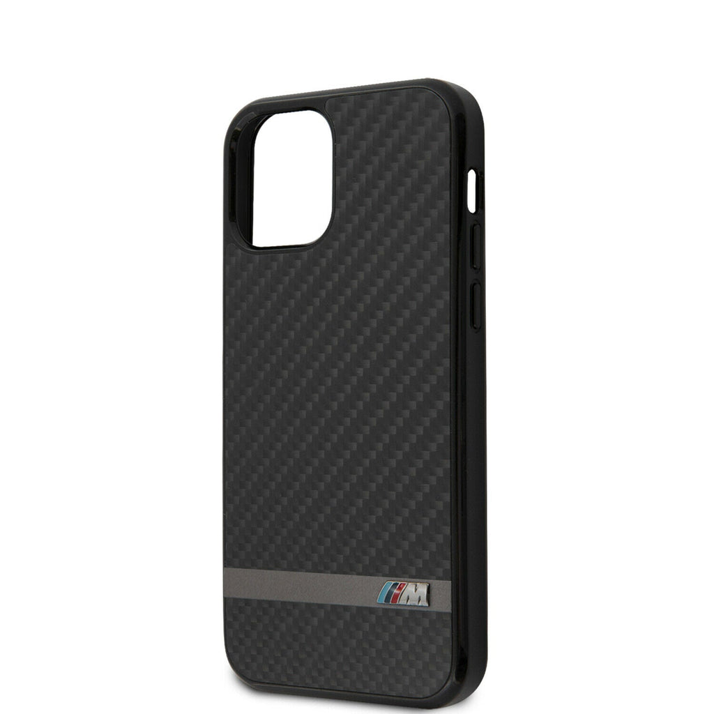 BMW iPhone 12 mini M Sport Collection Real Carbon Fiber Stylish Case Cover Black My Outlet Store