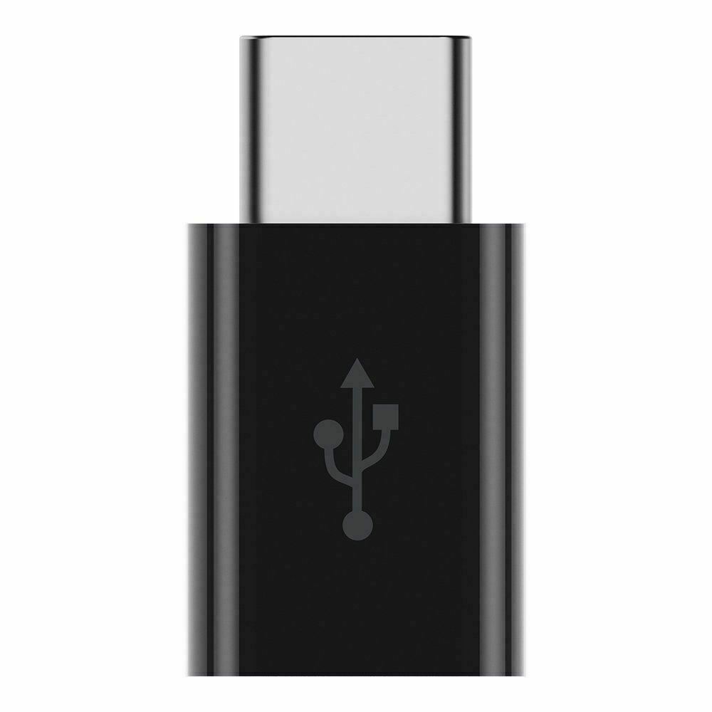 Belkin Ultra Slim Micro-USB Female to USB-C Male Adapter USB-IF Certified Black My Outlet Store