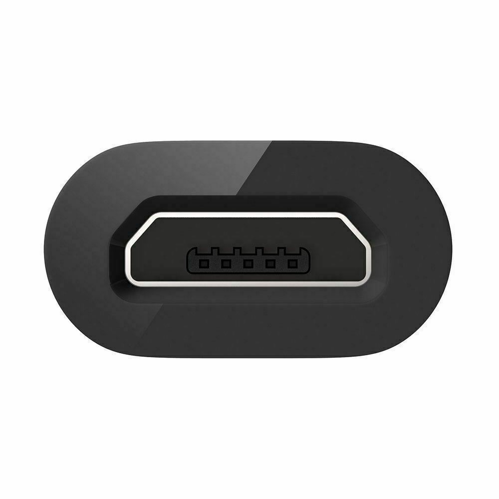 Belkin Ultra Slim Micro-USB Female to USB-C Male Adapter USB-IF Certified Black My Outlet Store