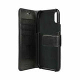 Bugatti Luxury Zurigo FullGrain Cow Leather Booklet Case for iPhone X / Xs Black My Outlet Store