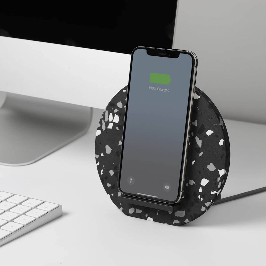 Native Union 10W Fast Charging Versatile Stand Dock Wireless Charger Terrazzo My Outlet Store