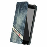 Diesel Apple iPhone SE/5/5s Stylish Denim Booklet Case Cover Indigo Diesel