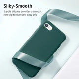 ESR iPhone SE 2022 / 2020 / 8/7 Soft Smooth Silicone Slim Back Case - Pine Green My Outlet Store