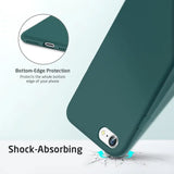 ESR iPhone SE 2022 / 2020 / 8/7 Soft Smooth Silicone Slim Back Case - Pine Green My Outlet Store