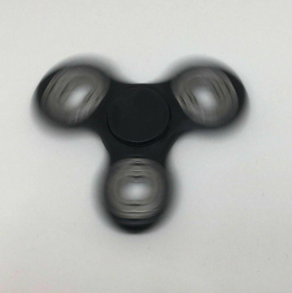 Fidget Toy Hand Finger Spinner Tri-Spinner Desk Focus Black Free Delivery My Outlet Store