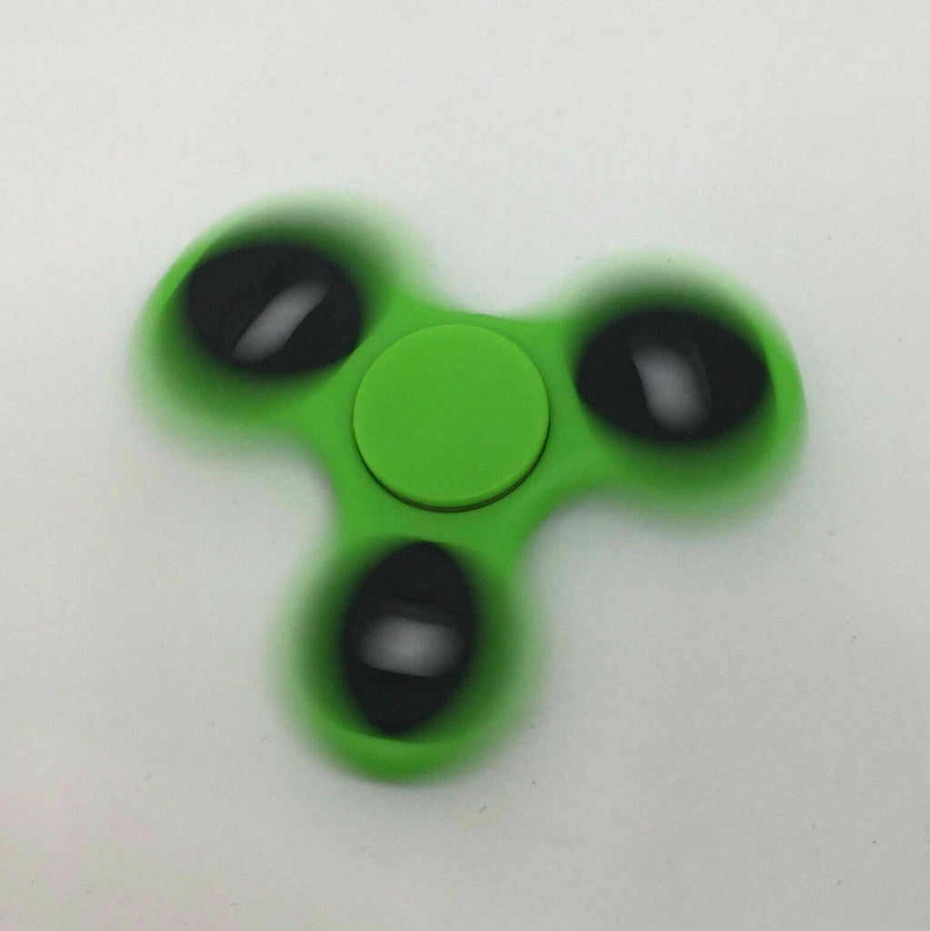 Fidget Toy Hand Finger Spinner Tri-Spinner Desk Focus Green Free Delivery My Outlet Store