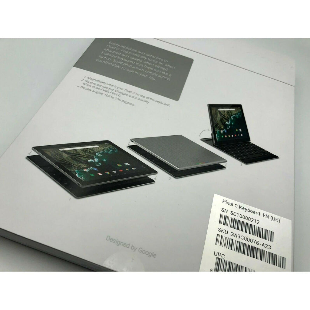 Google Pixel C Bluetooth Keyboard British English UK Layout Qwerty Black My Outlet Store