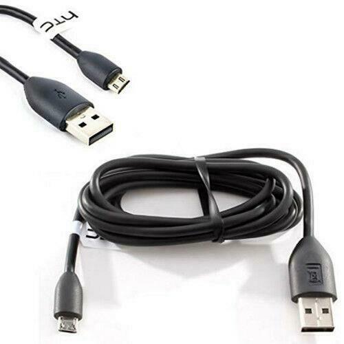 HTC Black Micro USB Data Cable Charger Lead For HTC One M9 Desire 510 610 820 My Outlet Store